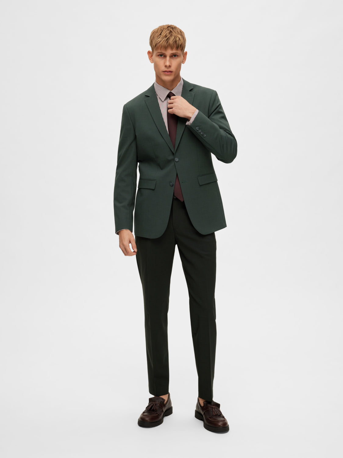 Elon Dressjakke Blazer - Grønn/ Dark Green